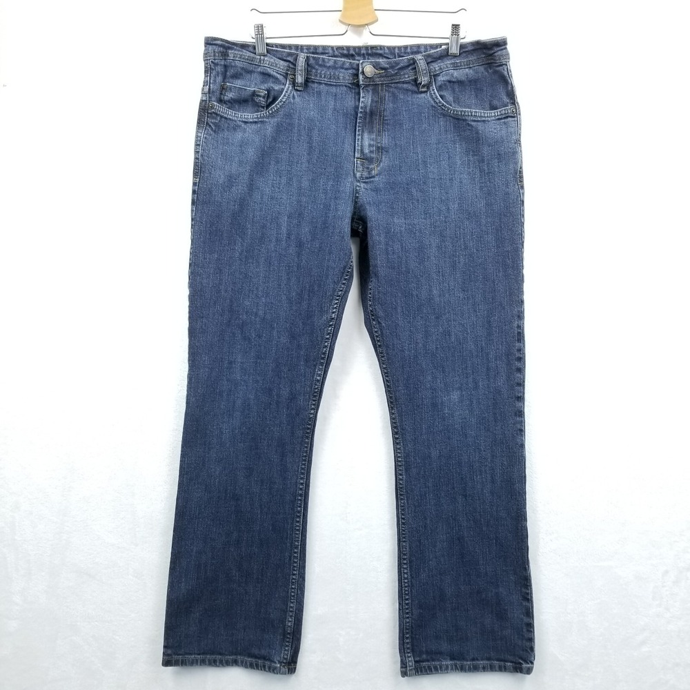 Buffalo David Bitton Jeans Men 38 x 29.5 Blue Driven-X Basic Straight Stretch